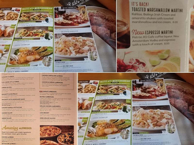Olive Garden Italian Restaurant Menu