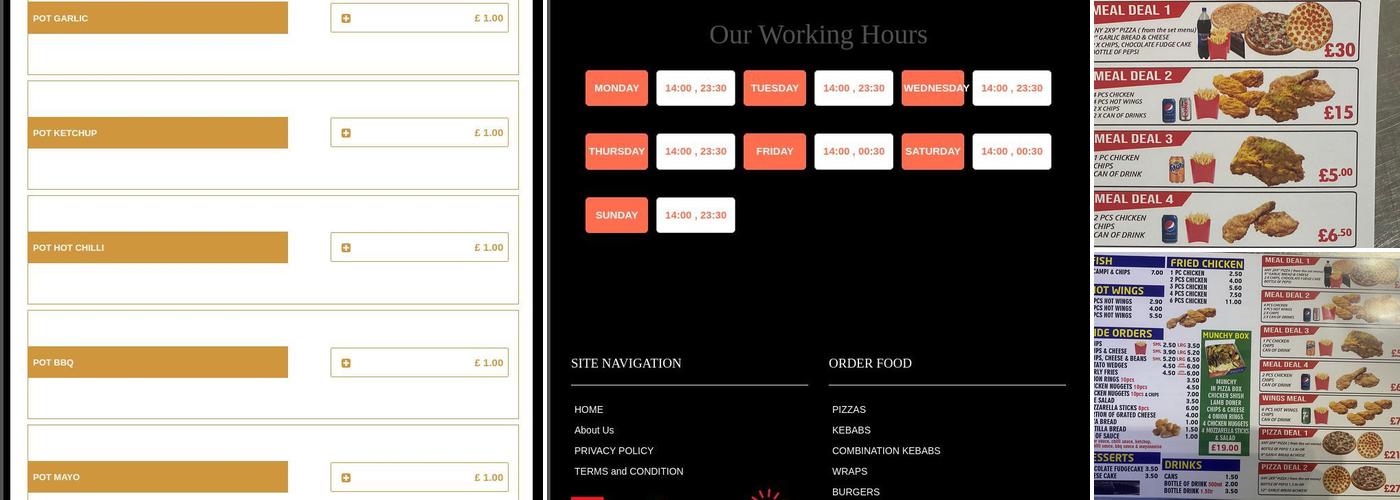 STAR PIZZA & KEBABS Menu