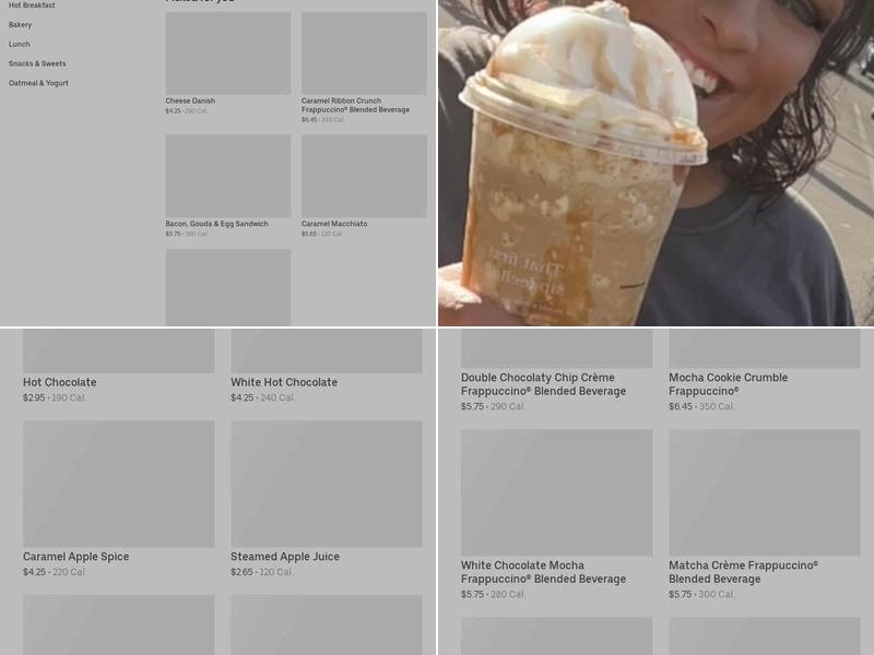 Starbucks Menu