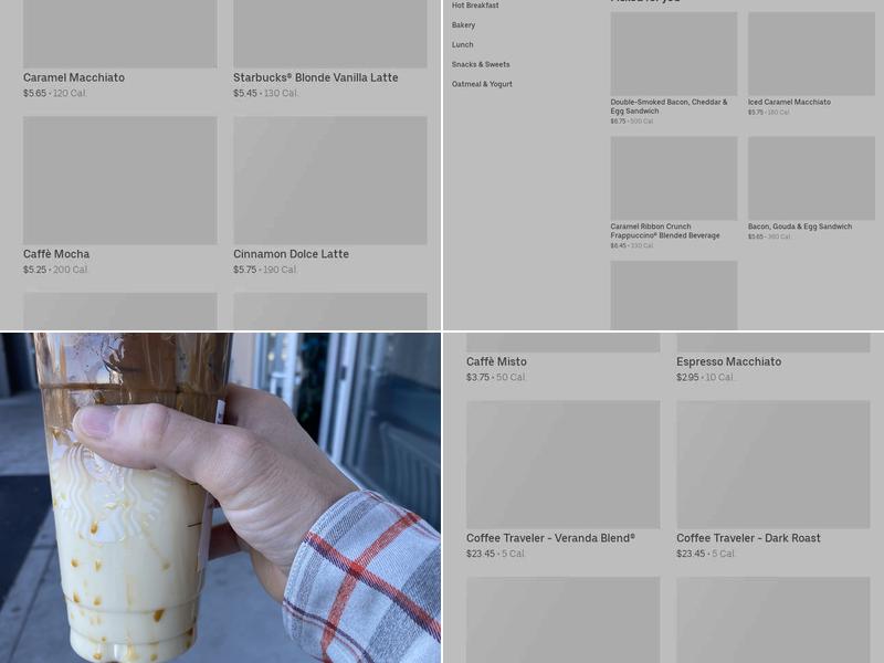 Starbucks Menu