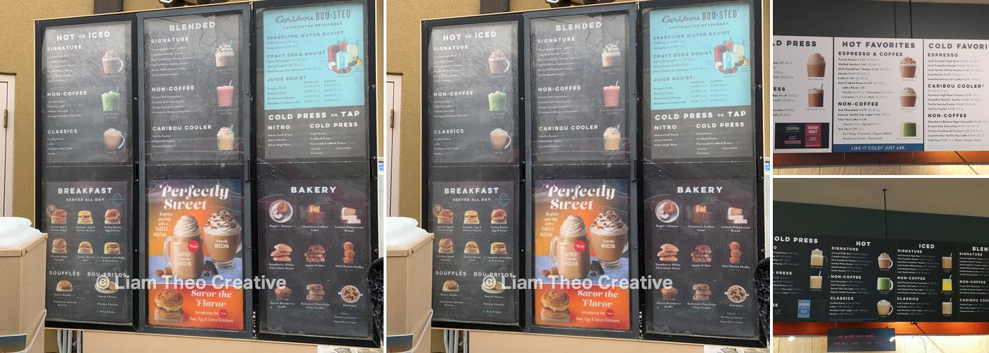 Caribou Coffee Menu