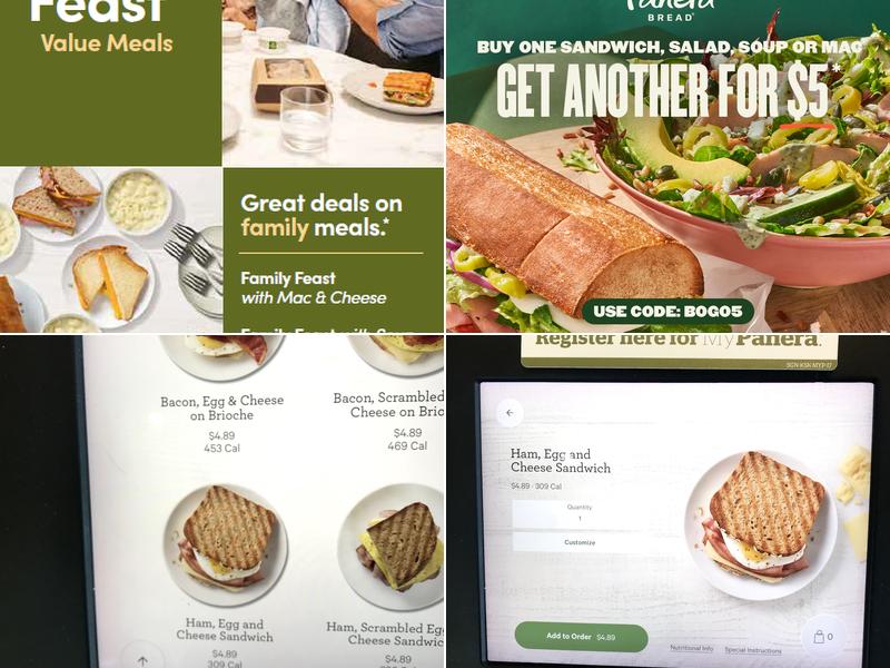 Panera Bread Menu