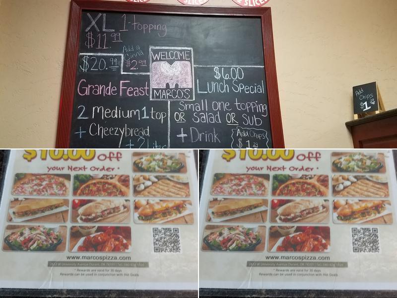 Marco's Pizza Menu