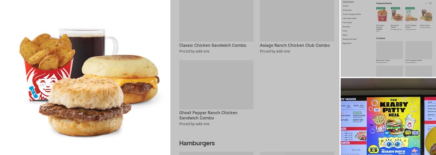 Wendy's Menu