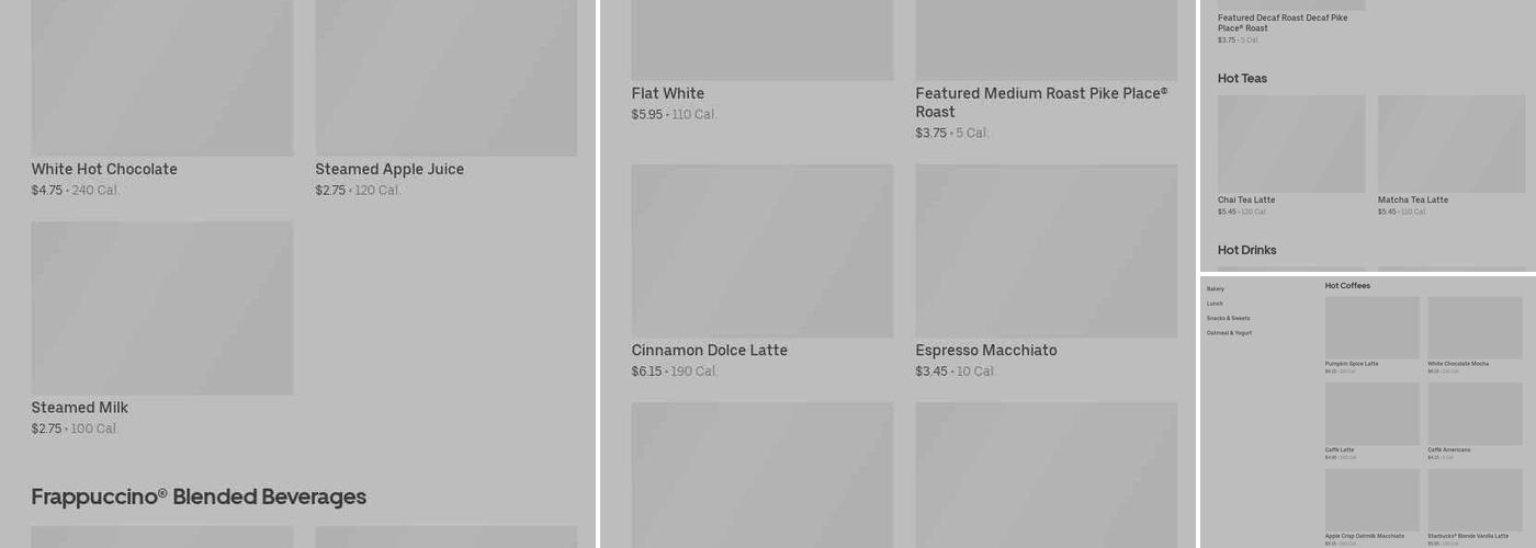 Starbucks Menu
