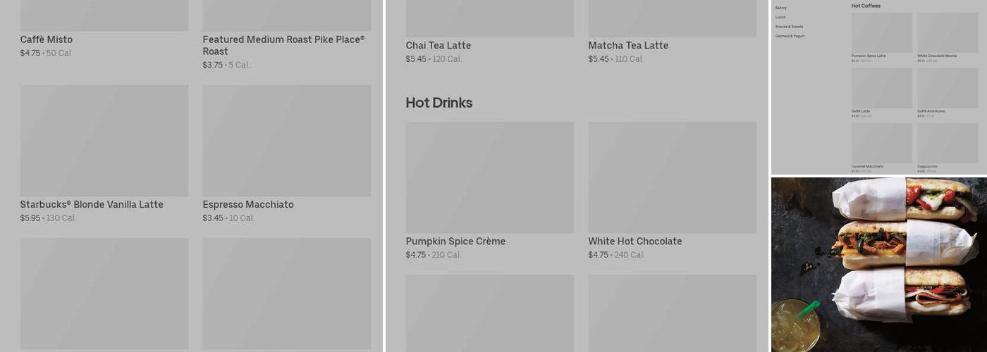 Starbucks Menu