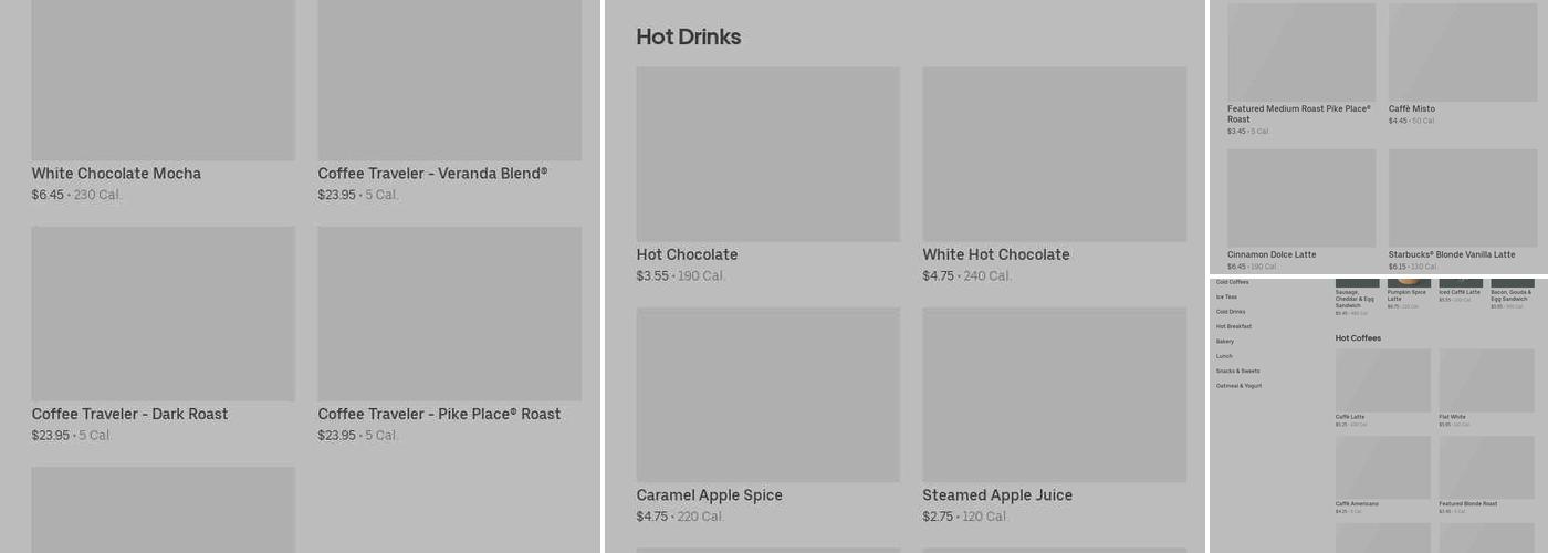 Starbucks Menu