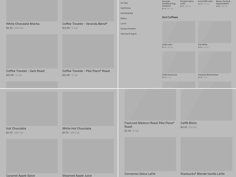 Starbucks Menu