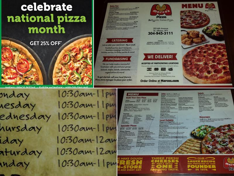 Marco's Pizza Menu