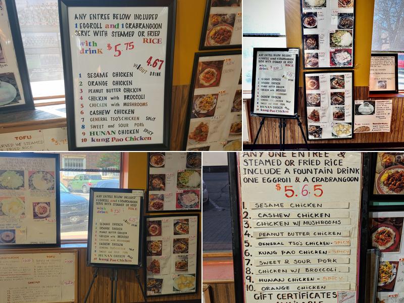 Oriental Express Menu