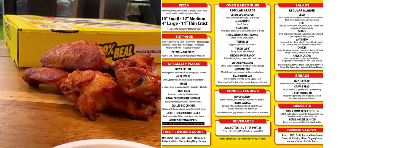 Hungry Howie's Pizza & Subs Menu