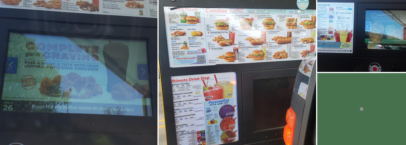 Sonic Drive-In Menu