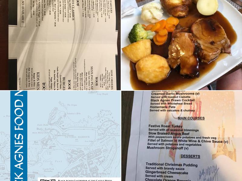 The Black Agnes Gastropub Menu