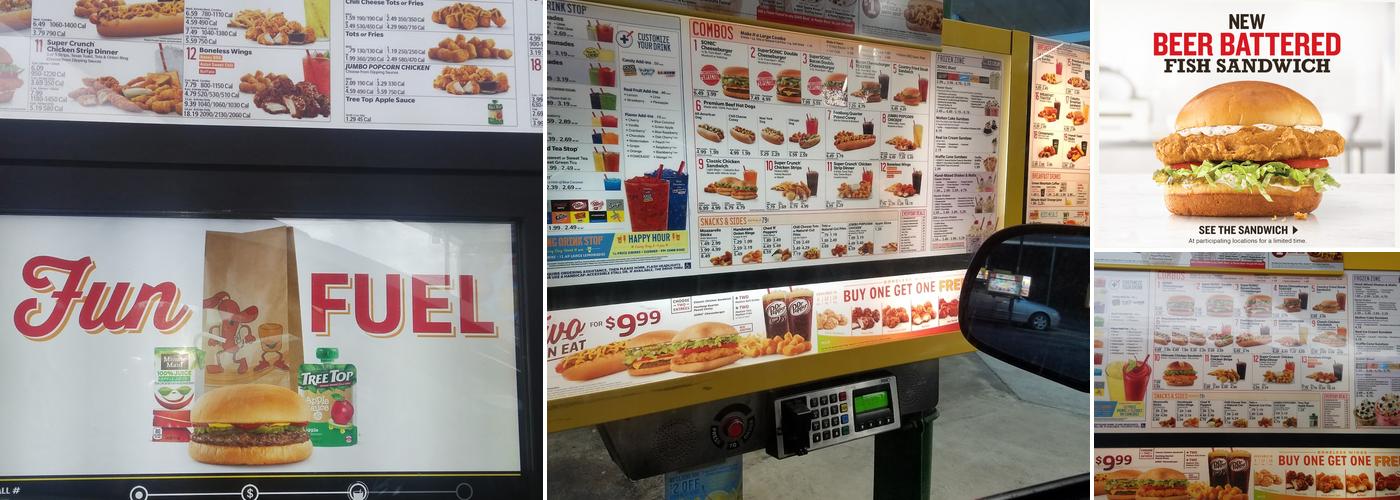 Sonic Drive-In Menu