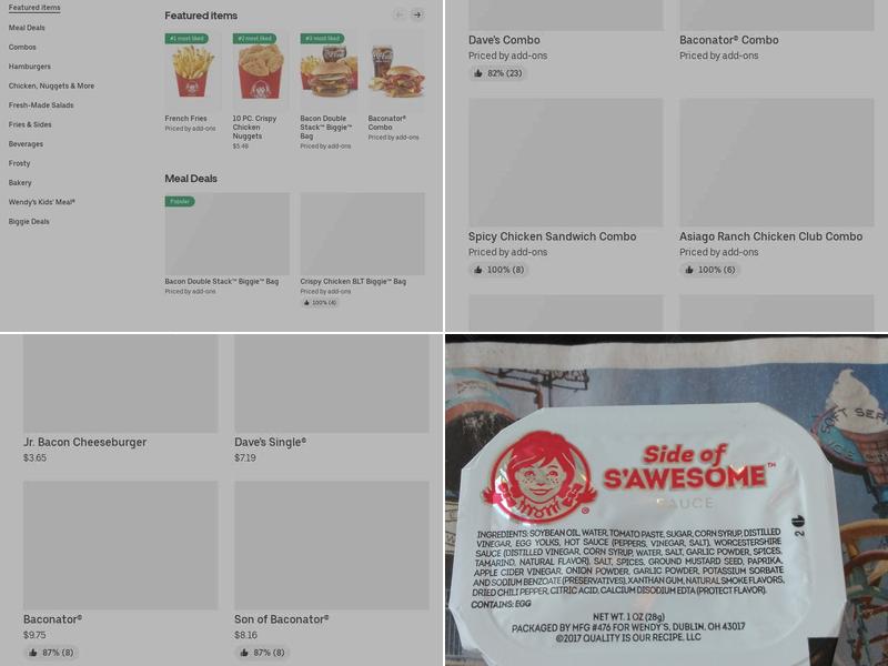 Wendy's Menu