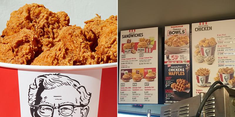 KFC Menu