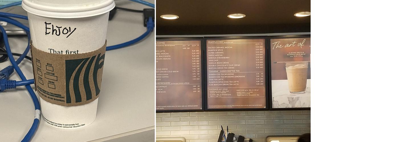 Starbucks Menu