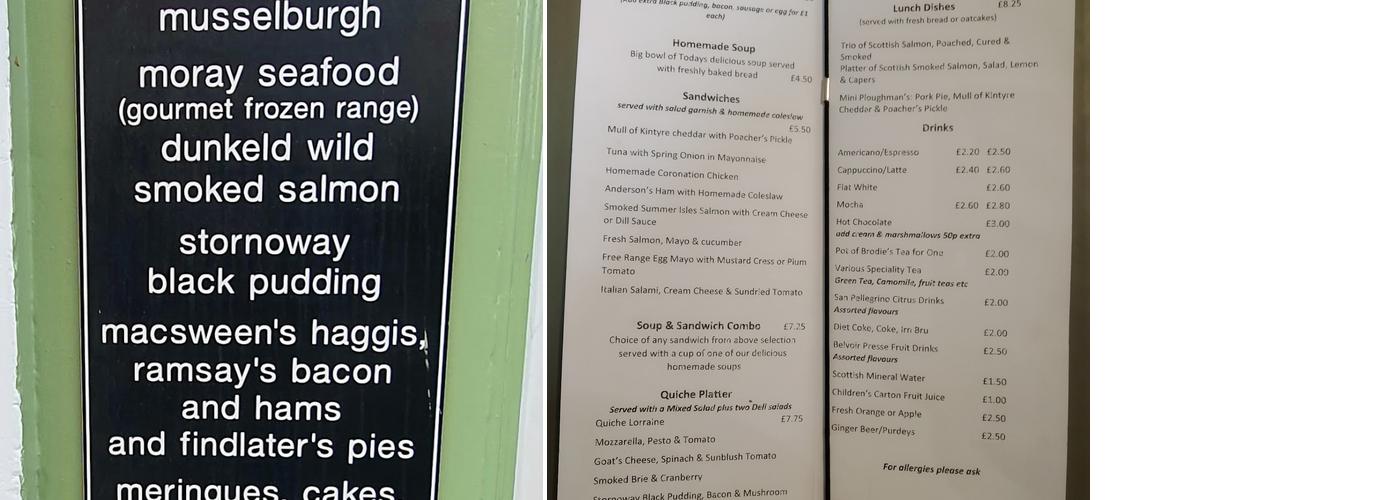 JP's Deli and Cafe Menu