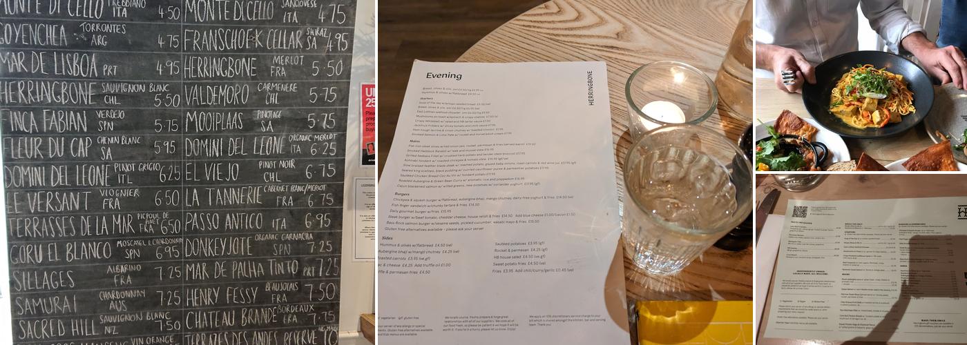 The Herringbone Menu