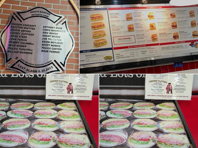 Firehouse Subs Prescott Valley Menu