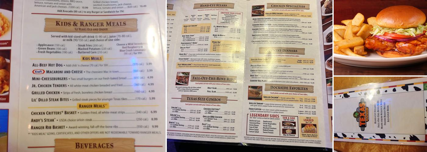 Texas Roadhouse Menu