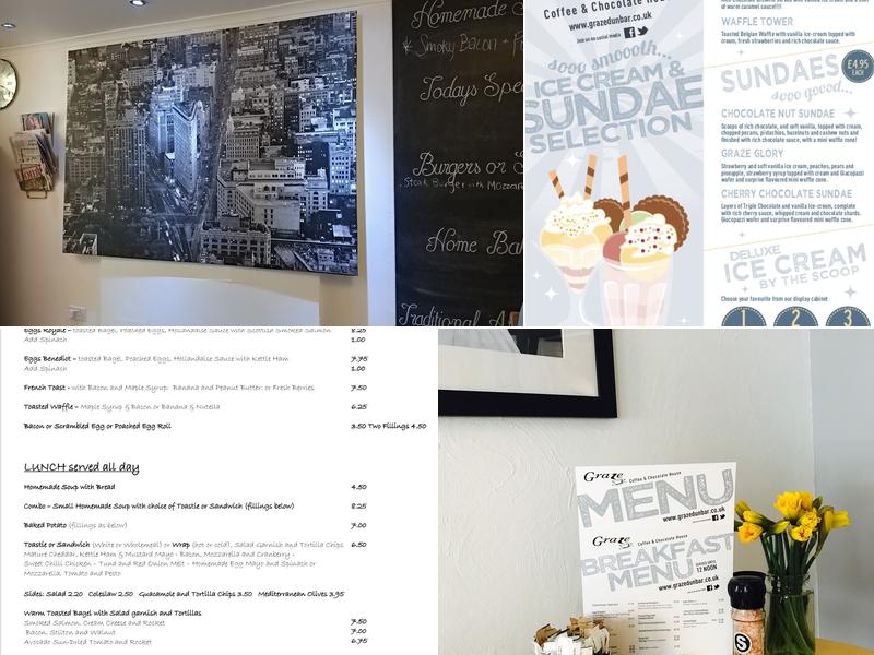 Graze Coffee & Chocolate House Menu