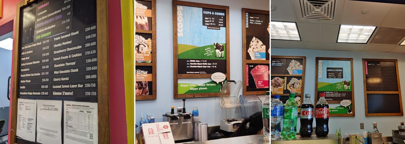 Ben & Jerry's Menu