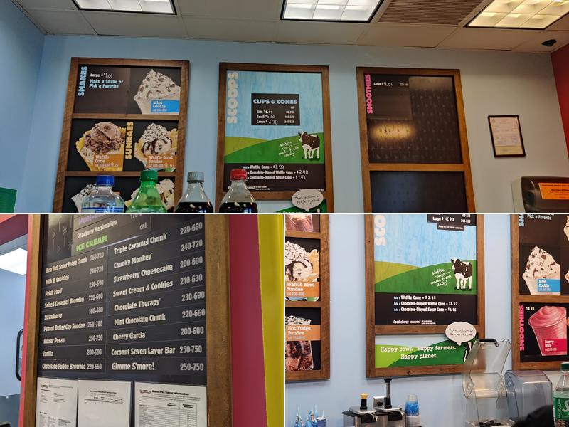 Ben & Jerry's Menu