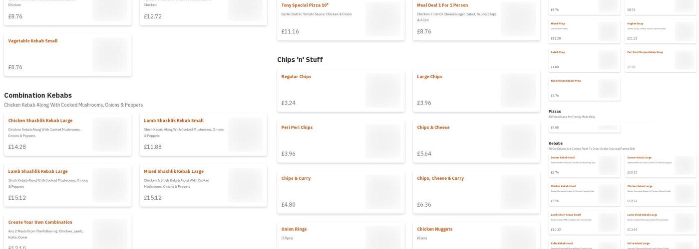 Marmaris Tranent Takeaway Menu