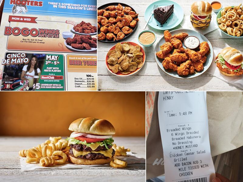 Hooters Menu