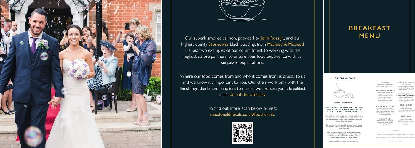 Renwicks at Macdonald Cardrona Hotel, Golf and Spa Menu