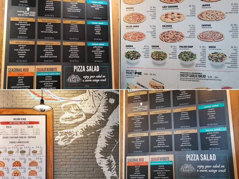 MOD Pizza Menu