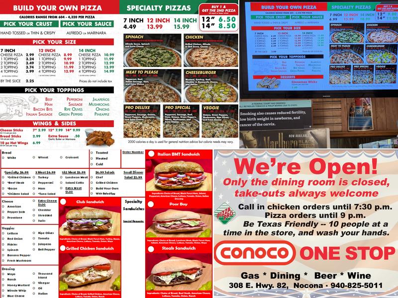Pizza Pro Menu