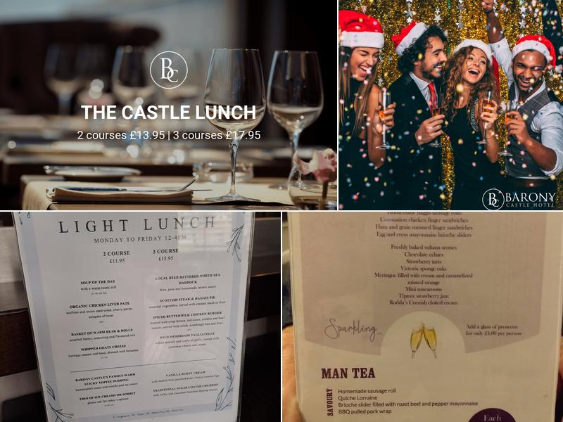 Barony Castle Hotel Menu