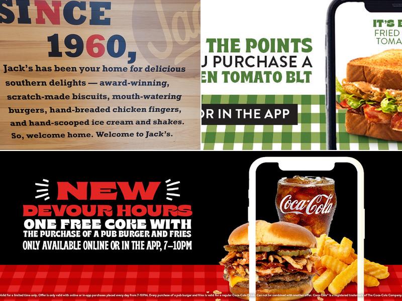 Jack's Menu
