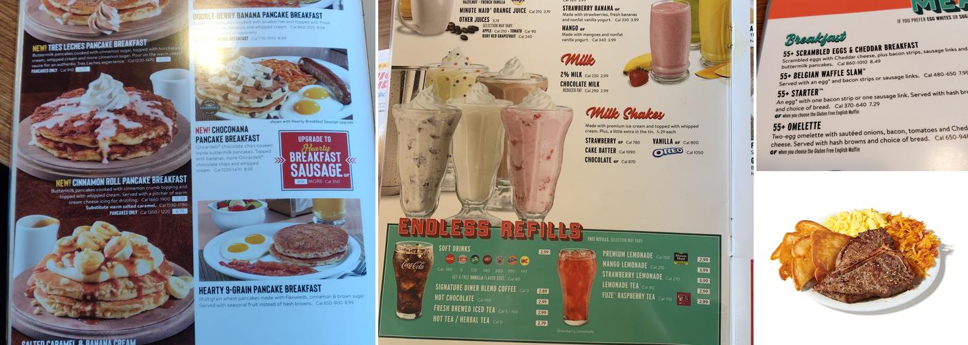 Denny's Menu