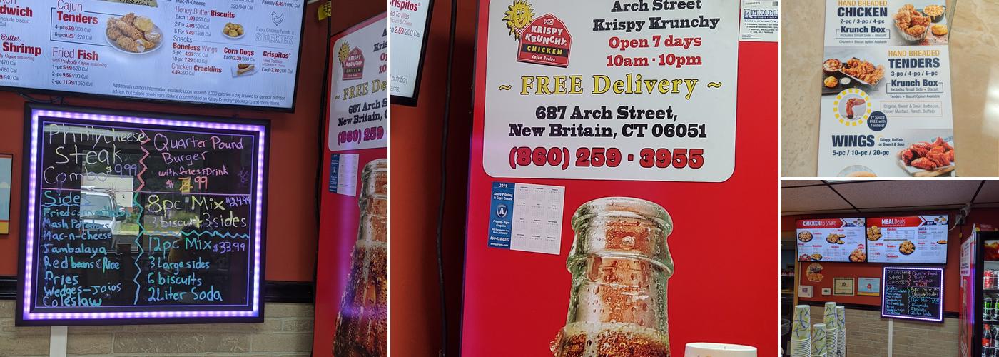 Krispy Krunchy Chicken Menu