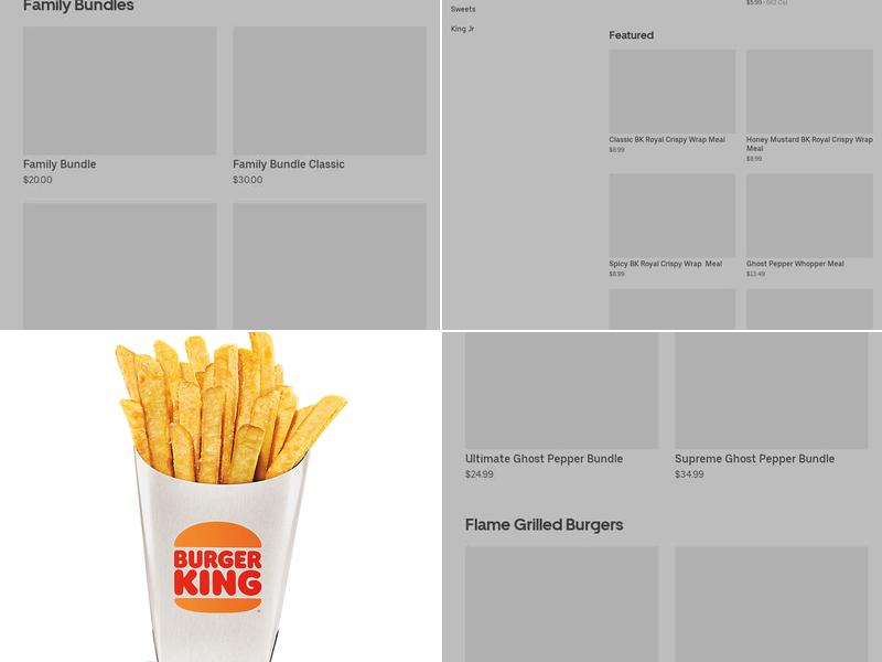Burger King Menu