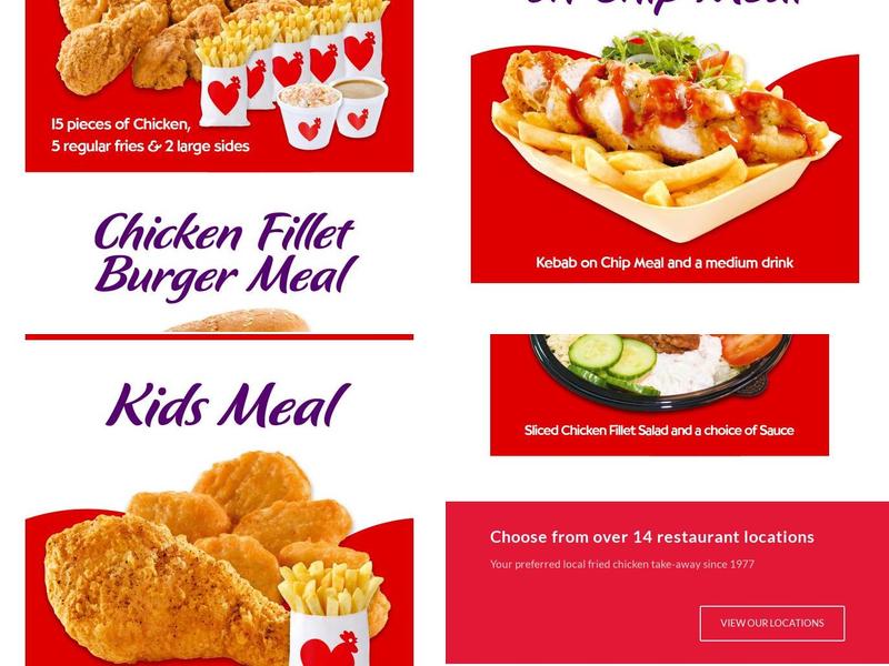 Herron's Country Fried Chicken Newcastle Menu