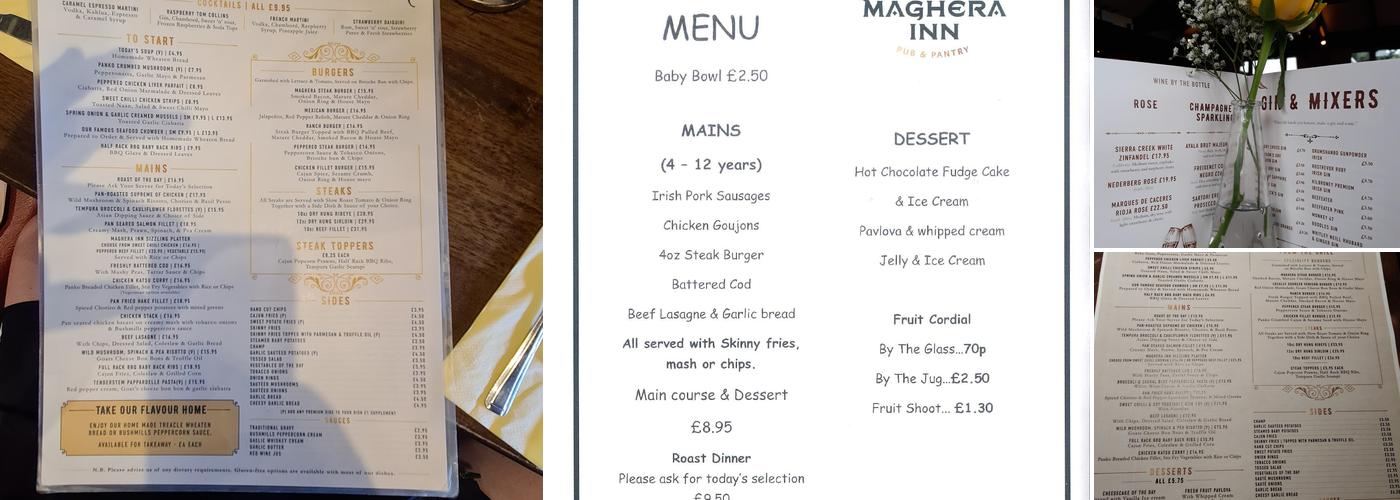 The Maghera Inn Menu