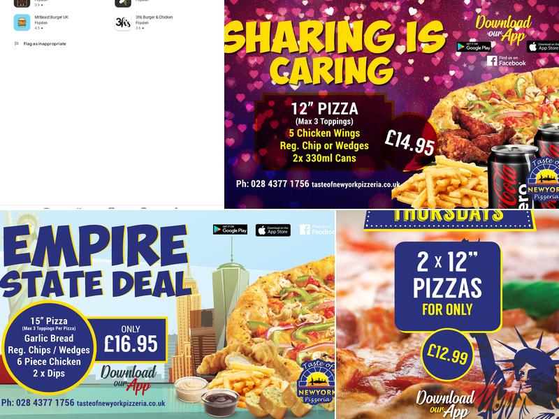 Taste of New York Pizzeria Menu