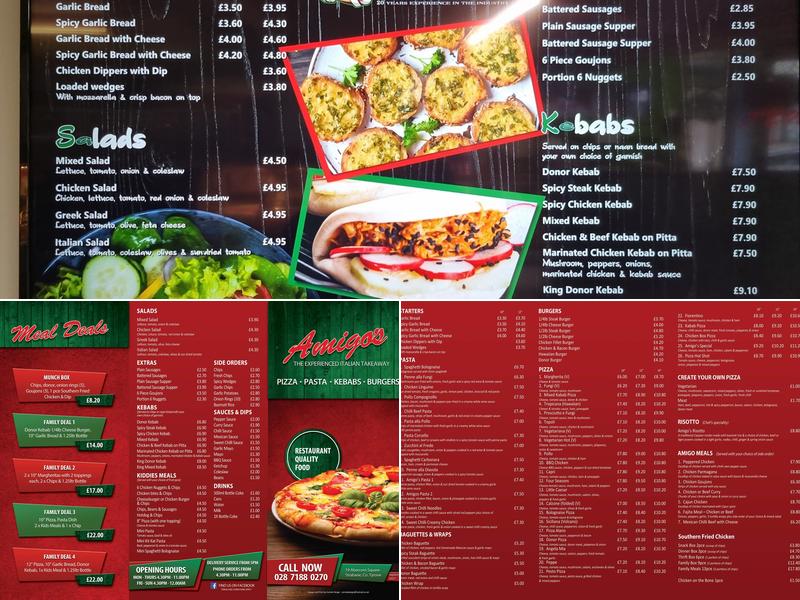 Amigos Menu