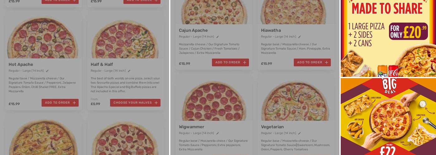 Apache Pizza Strabane Menu