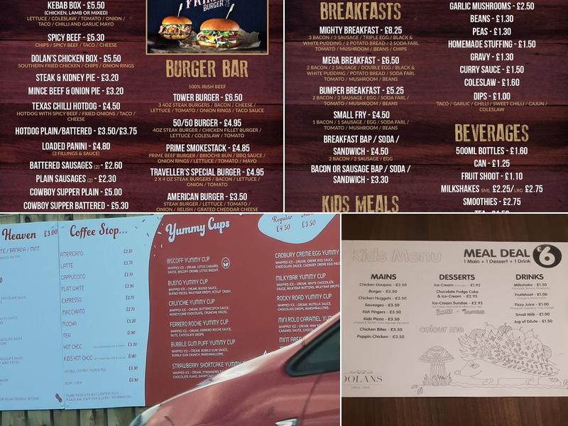 Dolan's Restaurant Menu