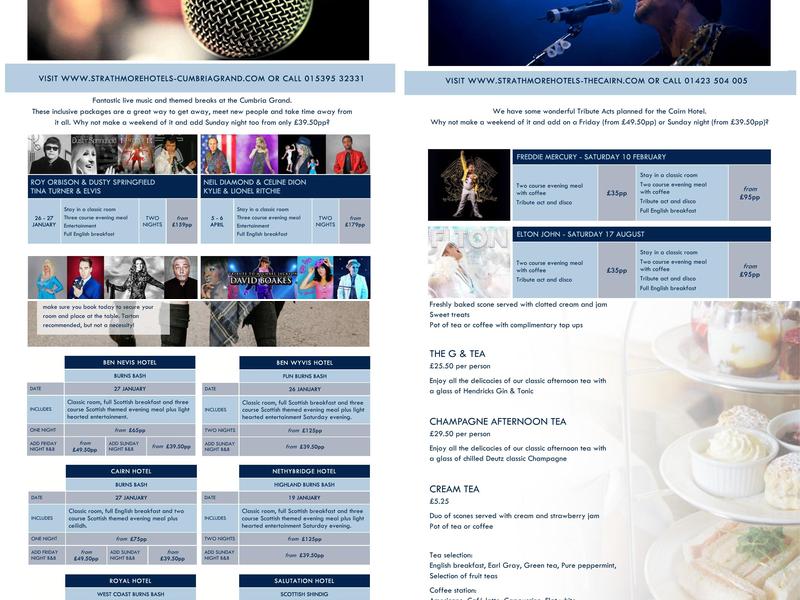 Nethybridge Hotel Menu