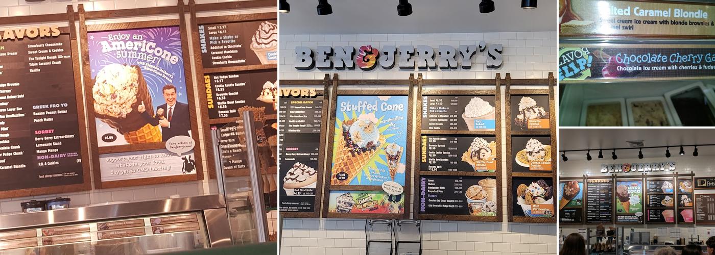 Ben & Jerry’s Menu