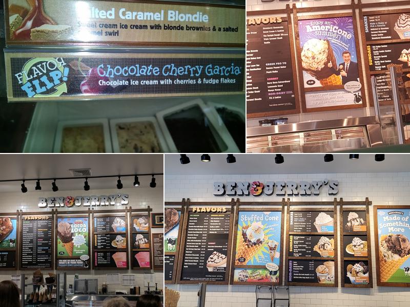 Ben & Jerry’s Menu