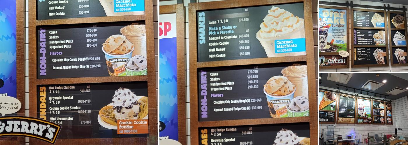 Ben & Jerry’s Menu