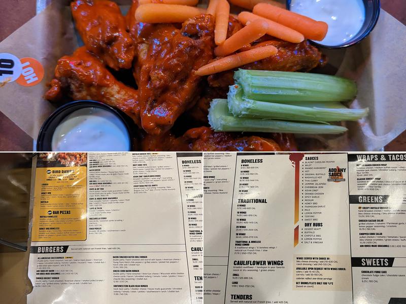 Buffalo Wild Wings Menu