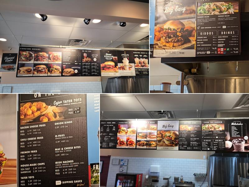 Wayback Burgers Menu